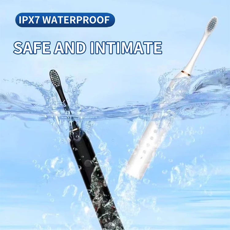 Electric Ultrasonic Toothbrush - USB Charging Waterproof Adult Toothbrush