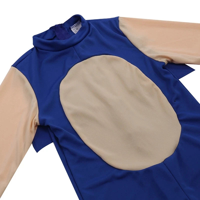 Children's Hedgehog Lightning Mouse Jumpsuit Anime Sonic Boy Cos Game Cosplay Kid Costume