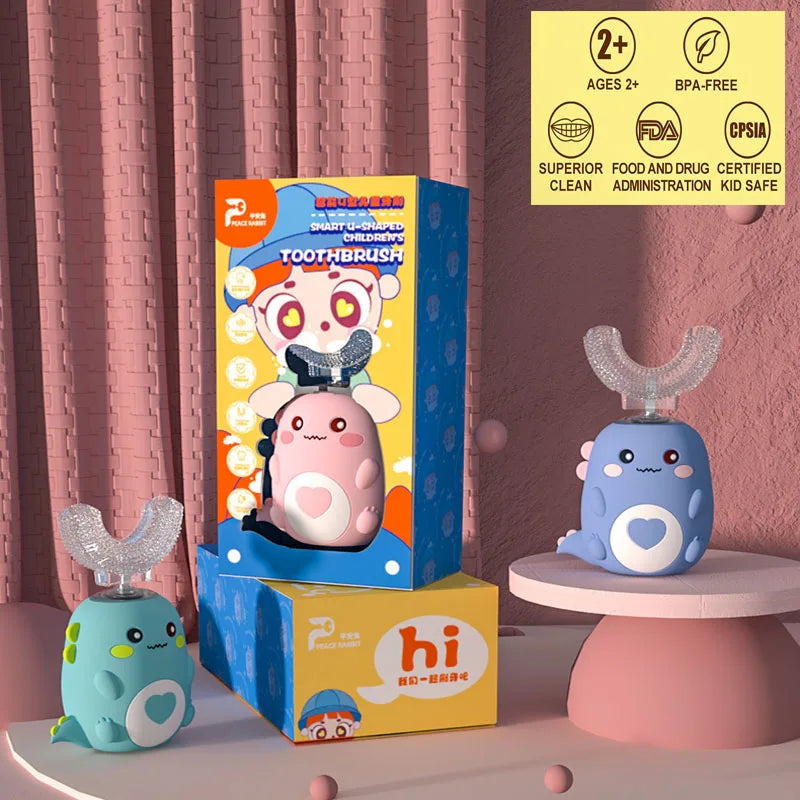 Children Automatic U-shaped Electric Toothbrush - Rechargable