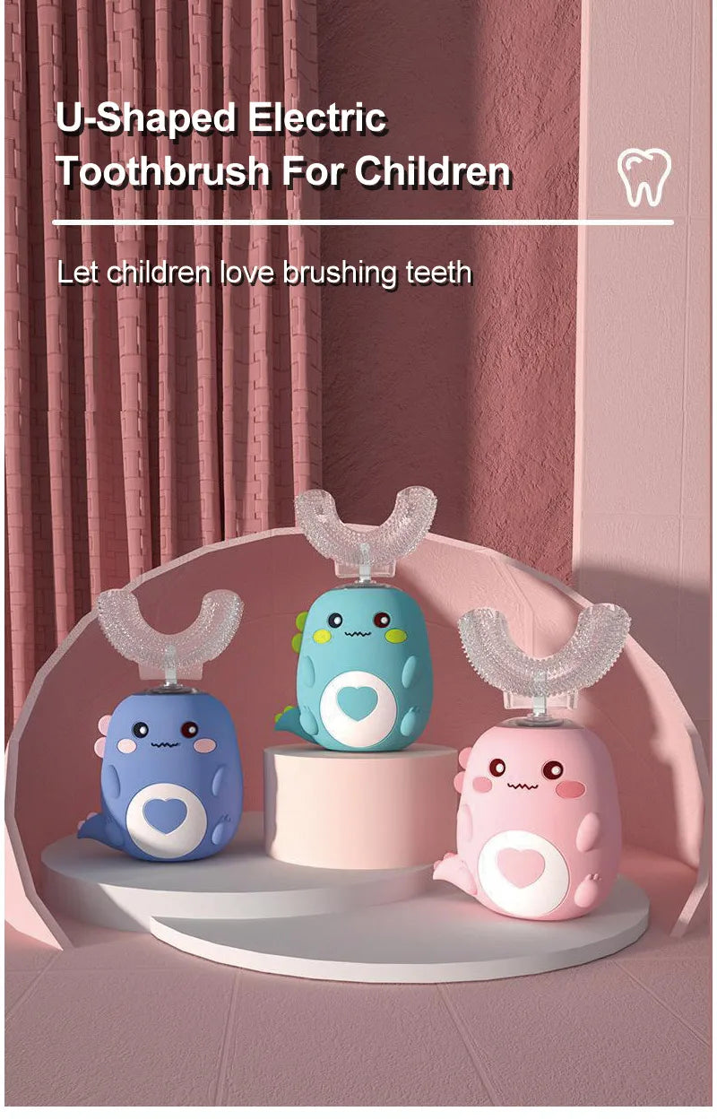Children Automatic U-shaped Electric Toothbrush - Rechargable