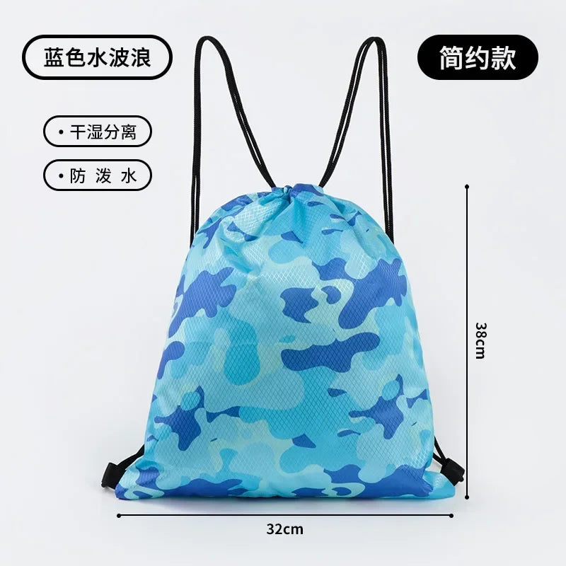 Kids’ Stylish Combo Dry & Wet Backpack – Waterproof Oxford Fabric for School, Swim & Travel