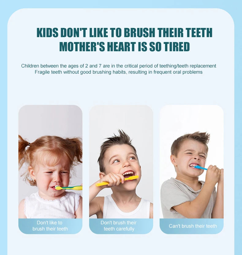 Children Automatic U-shaped Electric Toothbrush - Rechargable