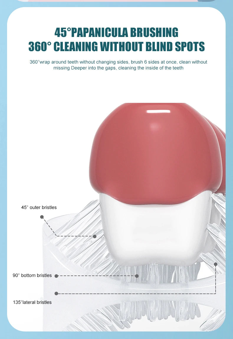 Children Automatic U-shaped Electric Toothbrush - Rechargable