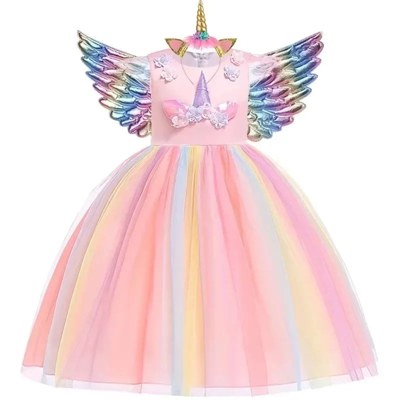 Disney Princess Costume Birthday Party Dress Kids