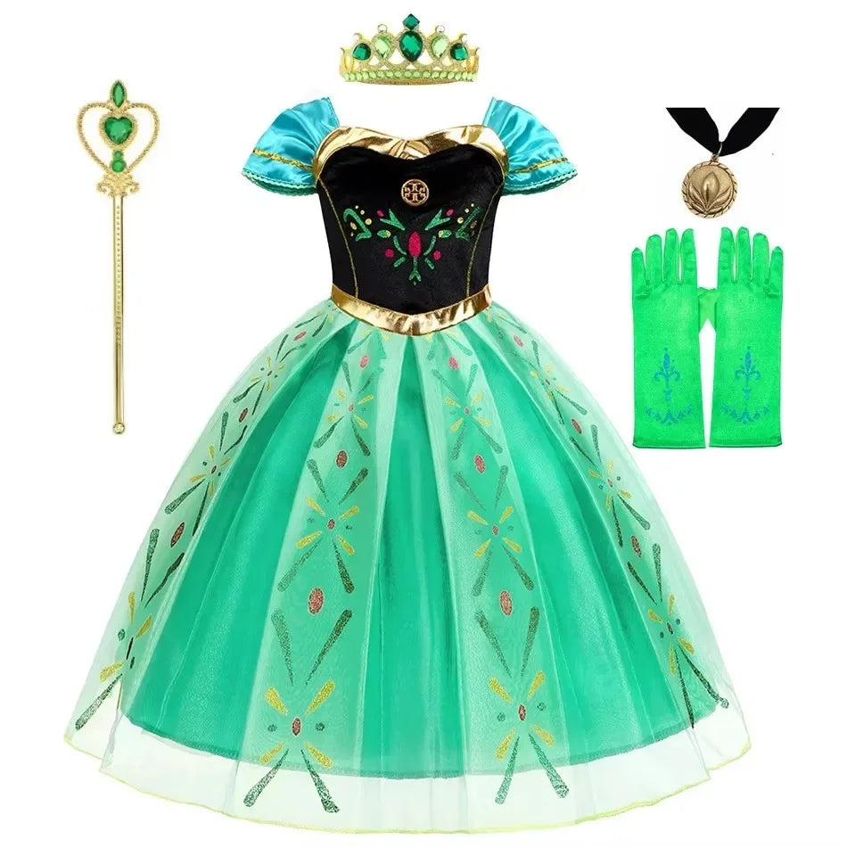 Disney Princess Costume Birthday Party Dress Kids