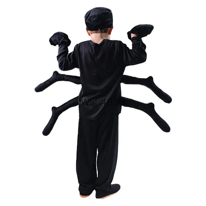 Halloween Kids Animal Play Costumes Spider Modeling Cosplay Suit Children's Stage Performance Costume Set 2024 New