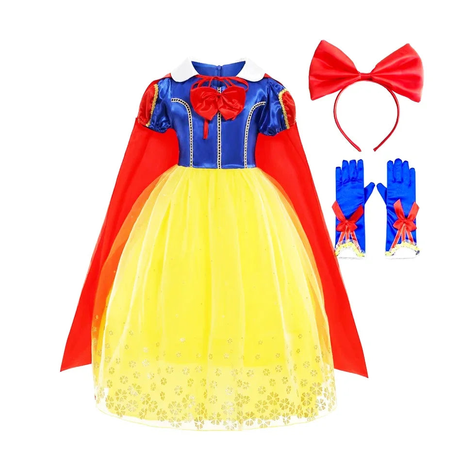 Disney Princess Costume Birthday Party Dress Kids