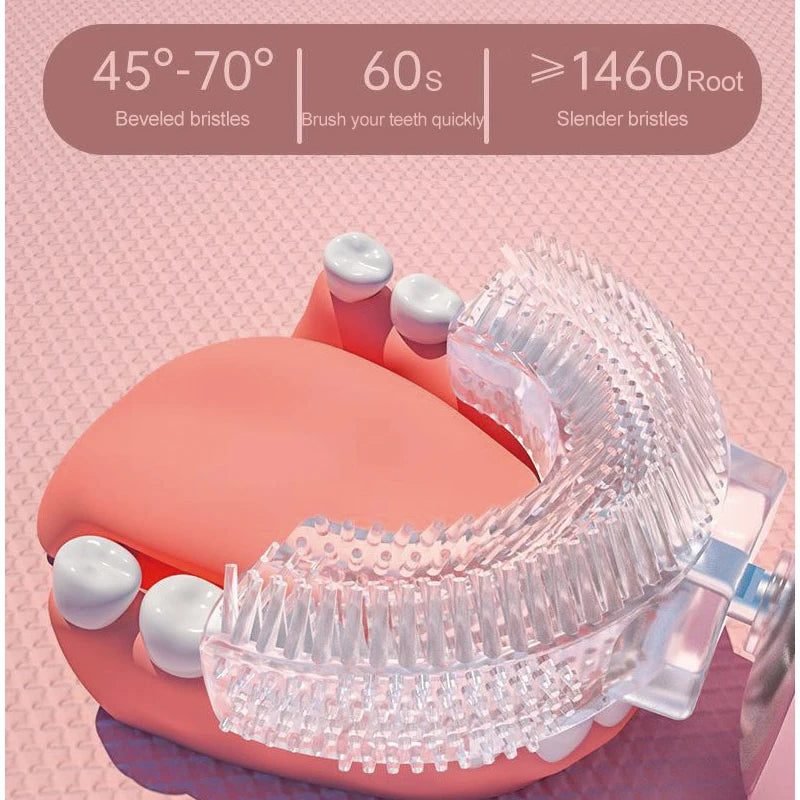 Children Automatic U-shaped Electric Toothbrush - Rechargable