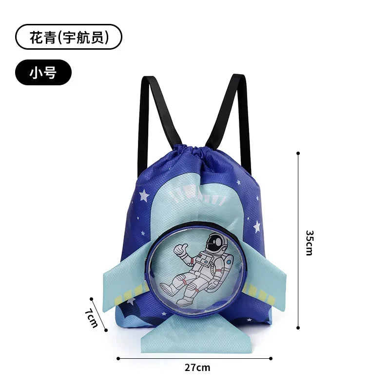 Kids’ Stylish Combo Dry & Wet Backpack – Waterproof Oxford Fabric for School, Swim & Travel