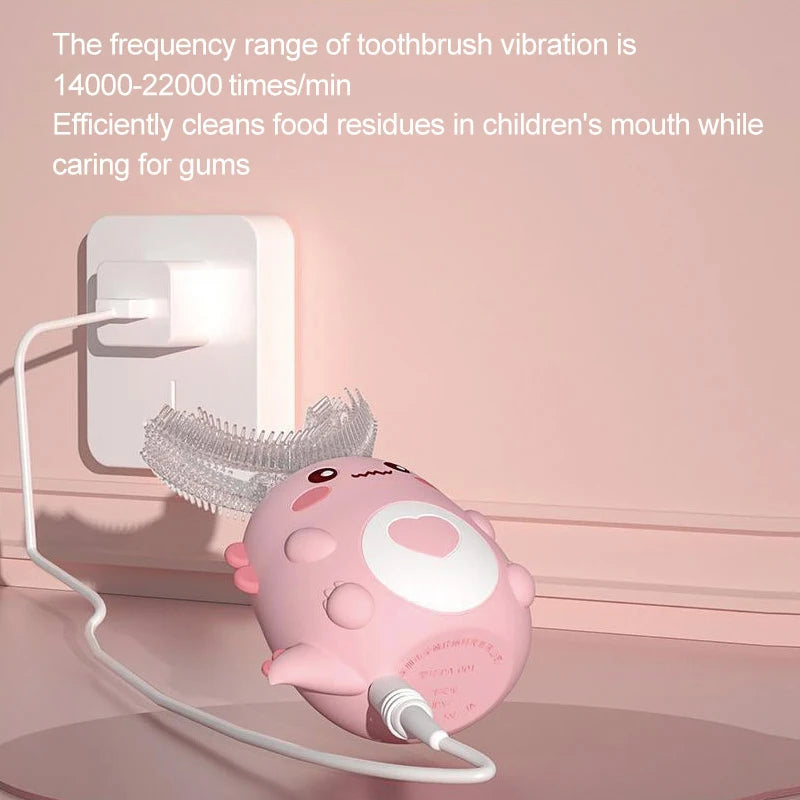 Children Automatic U-shaped Electric Toothbrush - Rechargable