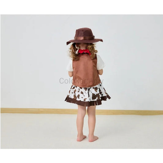Fantasia Purim Halloween Costumes for Baby Toddler Kids Child Girls Cowgirl Cowboy Costume Party Fancy Dress