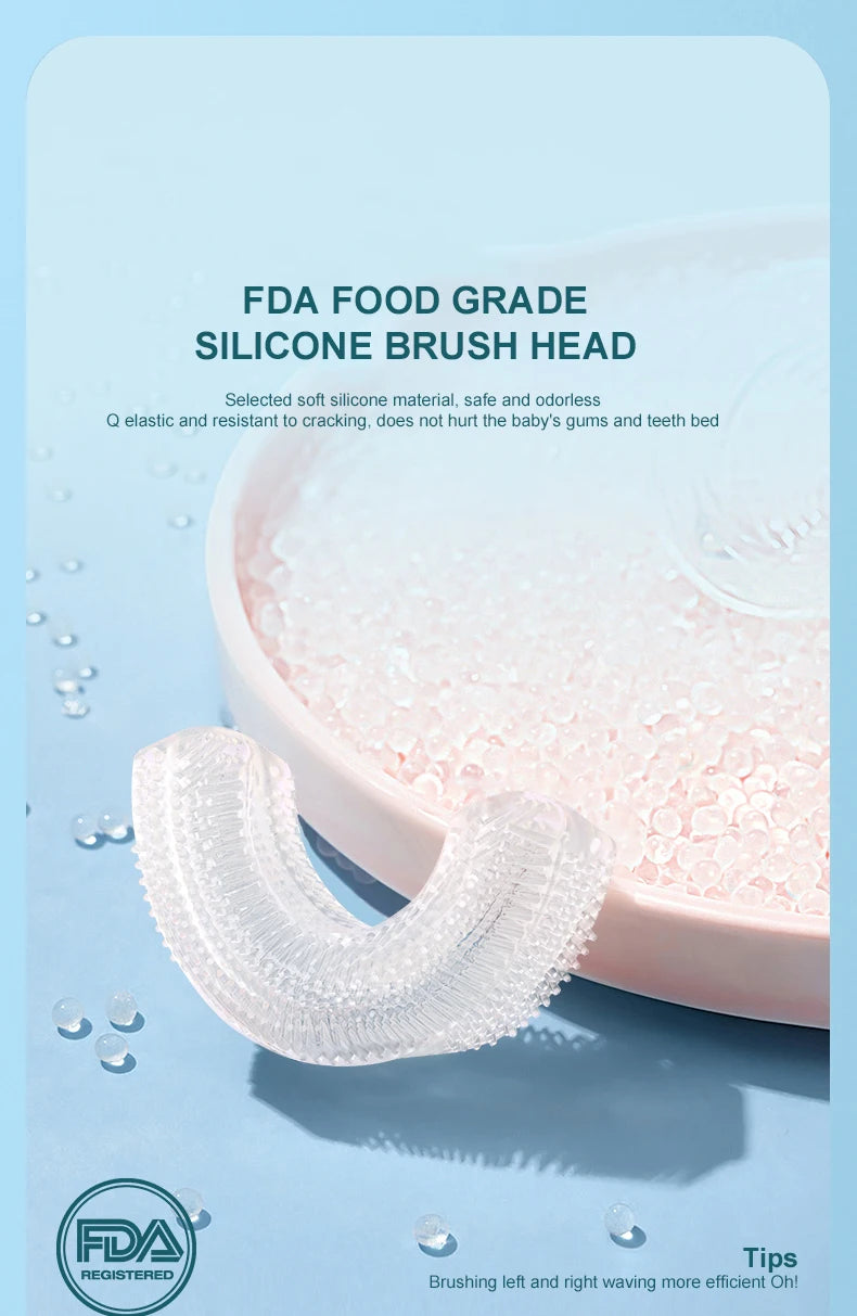 Children Automatic U-shaped Electric Toothbrush - Rechargable