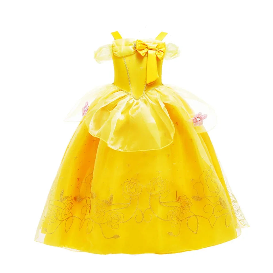 Disney Princess Costume Birthday Party Dress Kids