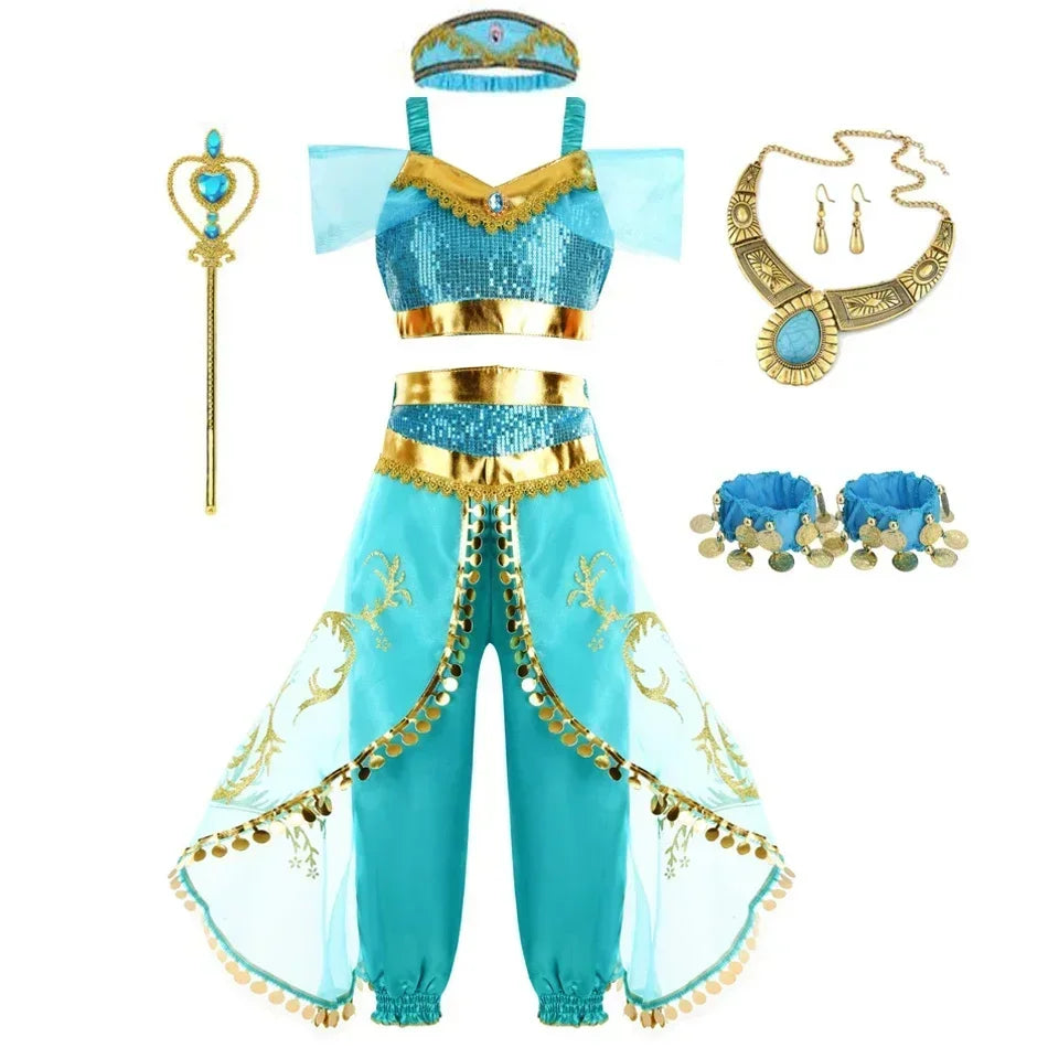 Disney Princess Costume Birthday Party Dress Kids