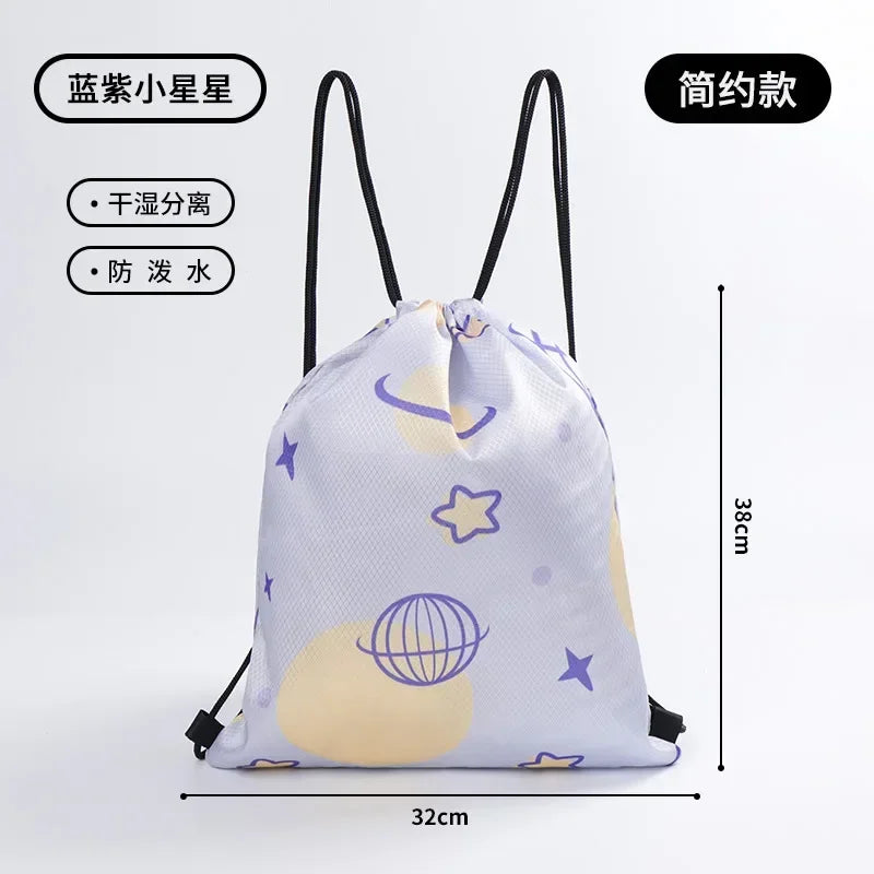 Kids’ Stylish Combo Dry & Wet Backpack – Waterproof Oxford Fabric for School, Swim & Travel