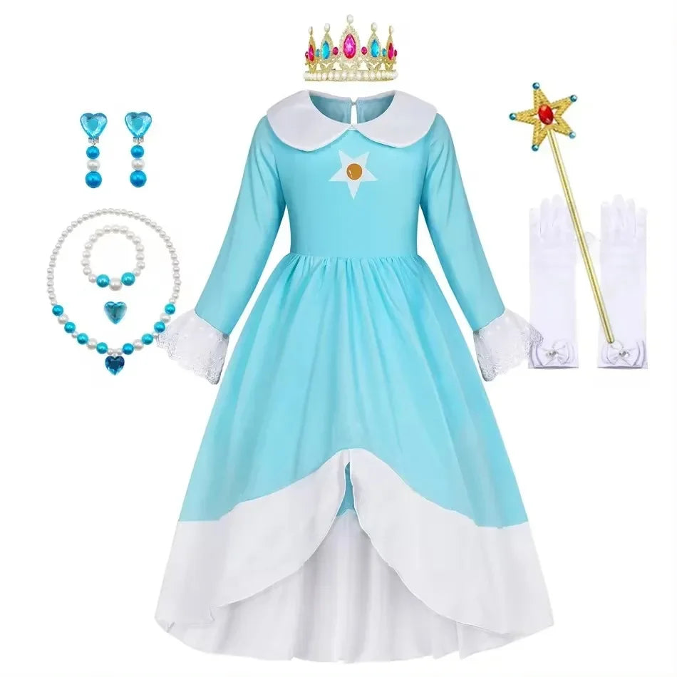 Disney Princess Costume Birthday Party Dress Kids