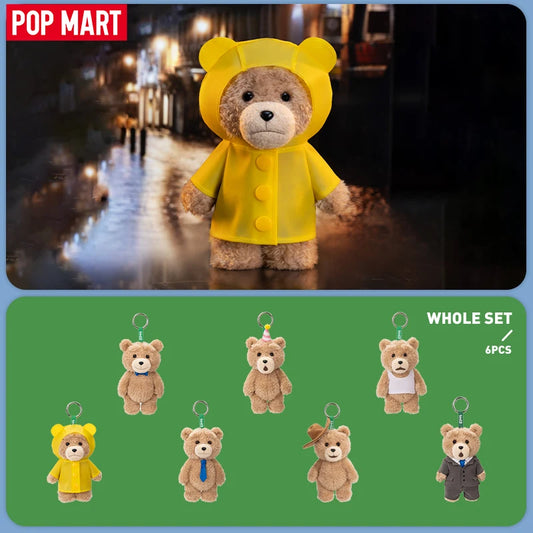 POP MART Ted2 Teddy Bear Action Plush Pendant