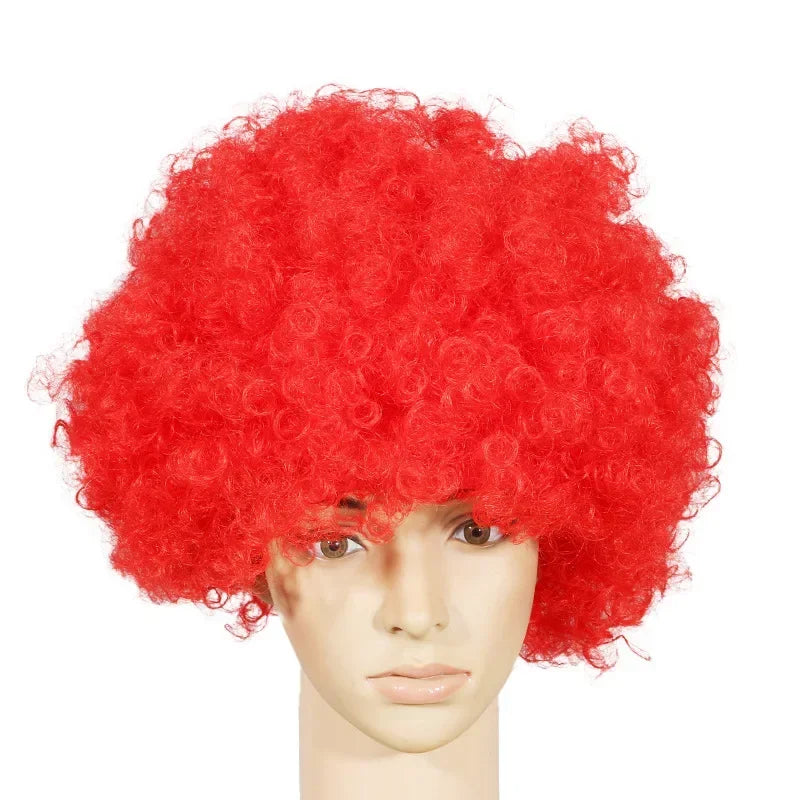 McDonald Cosplay Costume Ronald Masquerade Party Sutra Clown Character Adult Halloween Party Funny Costume Stage Clothes Wig