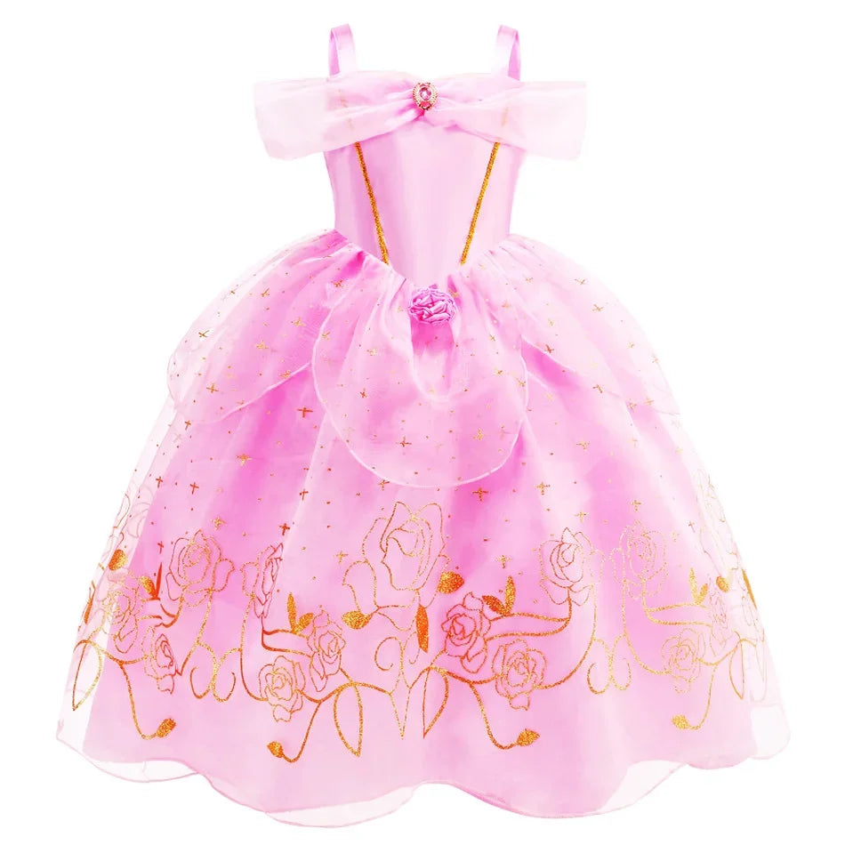 Disney Princess Costume Birthday Party Dress Kids